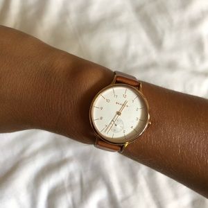 Skagen Leather Watch